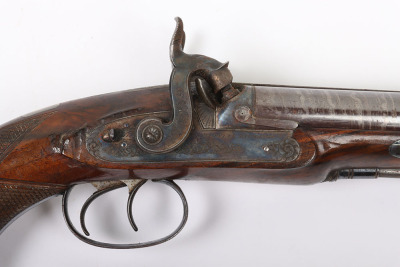 Good 24 bore double barrel percussion holster pistol by Westley Richards No.688 - 9