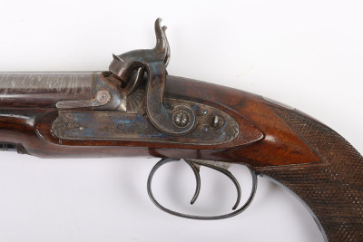 Good 24 bore double barrel percussion holster pistol by Westley Richards No.688 - 10