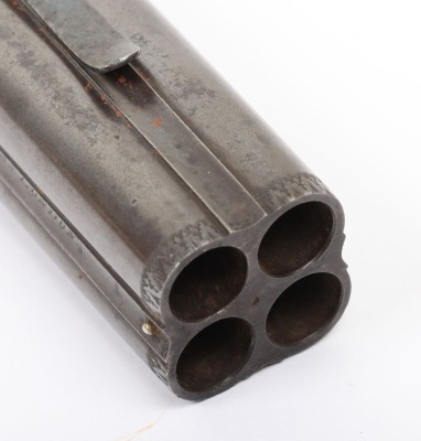 Scarce 4 shot 40 bore boxlock side hammer turnover percussion belt pistol by REILLY 502 NEW OXFORD ST. LONDON - 5