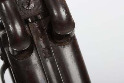 Scarce 4 shot 40 bore boxlock side hammer turnover percussion belt pistol by REILLY 502 NEW OXFORD ST. LONDON - 9