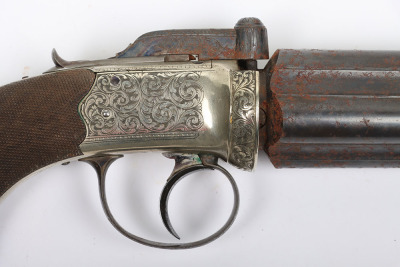 4 shot 34 bore self cocking percussion pepperbox revolver by G & JW DEANE, LONDON BRIDGE - 8