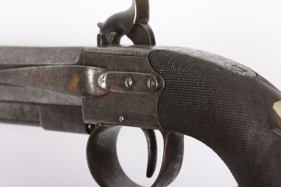 16 bore boxlock sidehammer percussion belt pistol - 9