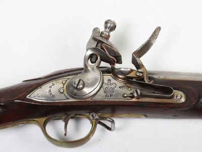 Good 10 bore India Pattern Brown Bess flintlock musket - 4