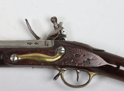 Good 10 bore India Pattern Brown Bess flintlock musket - 7