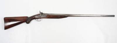 10 bore percussion wildfowl gun by KEEP & HINKLEY, BIRMINGHAM converted to a live pigeon gun
