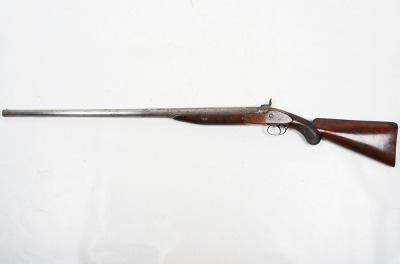 10 bore percussion wildfowl gun by KEEP & HINKLEY, BIRMINGHAM converted to a live pigeon gun - 5