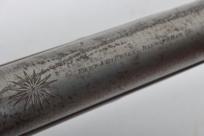 10 bore percussion wildfowl gun by KEEP & HINKLEY, BIRMINGHAM converted to a live pigeon gun - 7