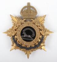 Post 1902 The West Yorkshire Regiment Officers Home Service Helmet Plate