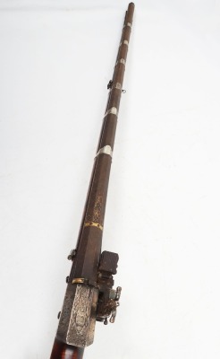 18 bore Turkish miquelet flintlock gun, 18th/19th century - 11