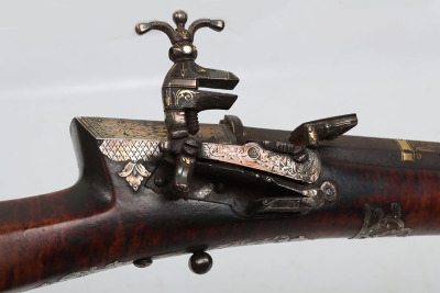 18 bore Turkish miquelet flintlock gun, 18th/19th century - 14