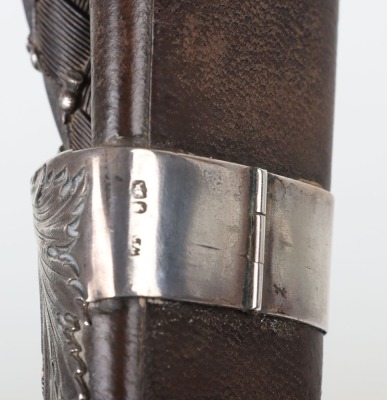 Early Victorian Scottish Highland dress dirk with hallmarked silver mounts - 9