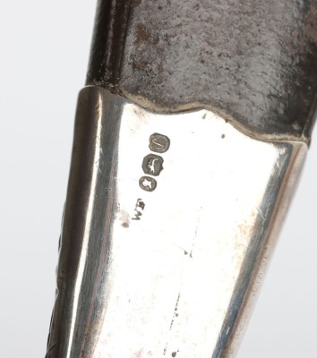 Early Victorian Scottish Highland dress dirk with hallmarked silver mounts - 10