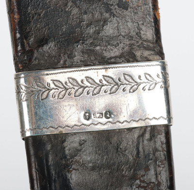 Late Victorian hallmarked silver (Glasgow, maker P.A, no date letter) Scottish Highland dress dirk - 10
