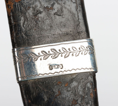 Late Victorian hallmarked silver (Glasgow, maker P.A, no date letter) Scottish Highland dress dirk - 11