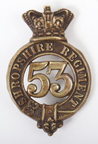 Victorian 53rd (Shropshire) Regiment of Foot Other Ranks Glengarry Badge 1874-81