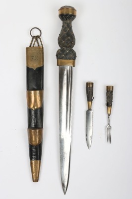 Victorian officer&rsquo;s Highland dirk of the 72nd Duke of Albany&rsquo;s Own Highlanders - 3