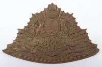 Post 1902 9th (Queens Royal) Lancers Other Ranks Helmet Plate