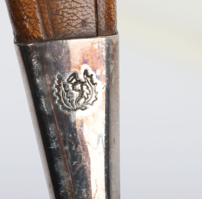 Scottish Highlander&rsquo;s dress dirk of the Wemyss Clan, motto Je Pense above a swan, probably first quarter of the 20th century - 11
