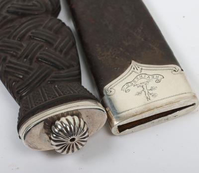 Hallmarked silver mounted Scottish sgian-dubh - 7