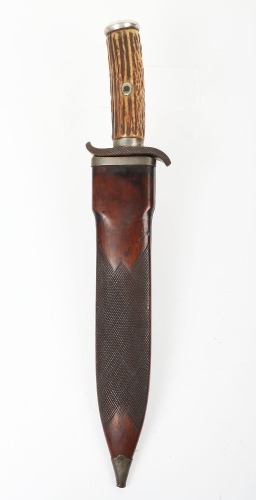 Large Ceylonese or Indian shikaree hunting knife, 19th century