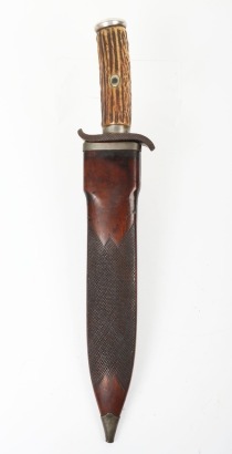 Large Ceylonese or Indian shikaree hunting knife, 19th century