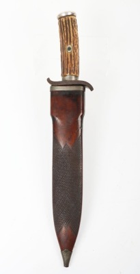 Large Ceylonese or Indian shikaree hunting knife, 19th century