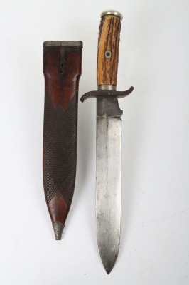 Large Ceylonese or Indian shikaree hunting knife, 19th century - 3