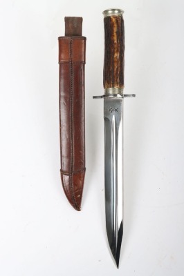 Large WW1 presentation hunting knife - 2