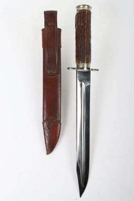 Large WW1 presentation hunting knife - 3