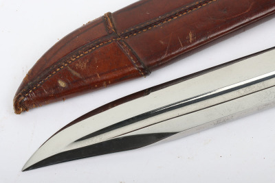 Large WW1 presentation hunting knife - 4
