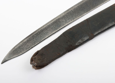 Hallmarked silver mounted hunting hanger, London 1777 - 3