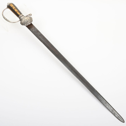Continental silver mounted hunting hanger c.1760