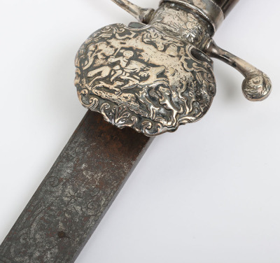 Continental silver mounted hunting hanger c.1760 - 5