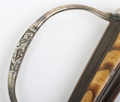 Continental silver mounted hunting hanger c.1760 - 6