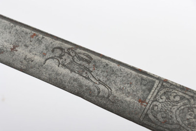 Continental silver mounted hunting hanger c.1760 - 9