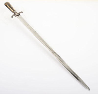 Continental silver mounted hunting hanger c.1780 - 2
