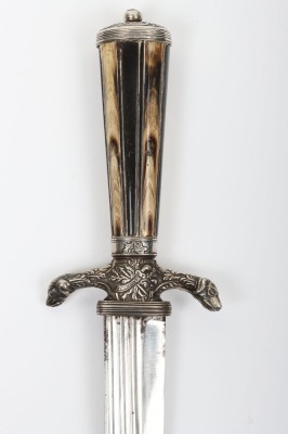 Continental silver mounted hunting hanger c.1780 - 3