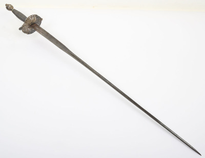 English hallmarked silver mounted smallsword c.1770 - 2