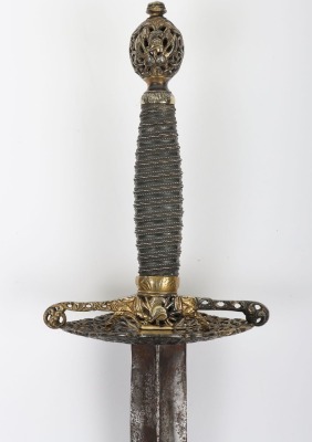 English hallmarked silver mounted smallsword c.1770 - 3