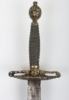 English hallmarked silver mounted smallsword c.1770 - 4
