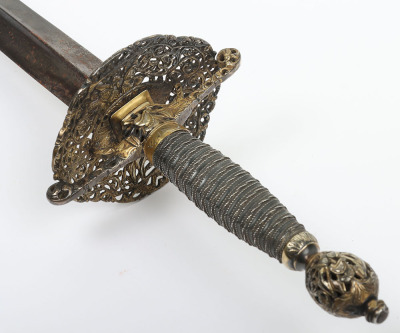 English hallmarked silver mounted smallsword c.1770 - 6