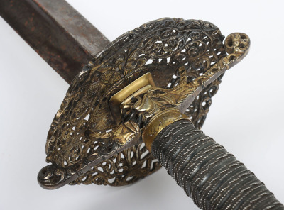 English hallmarked silver mounted smallsword c.1770 - 7