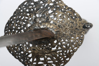 English hallmarked silver mounted smallsword c.1770 - 10