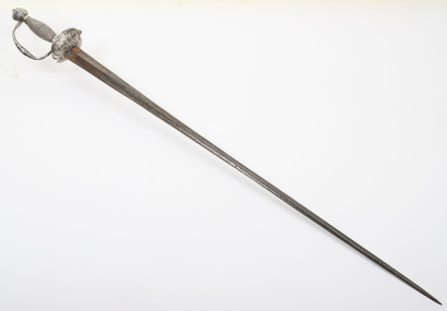 Continental silver mounted smallsword c.1760