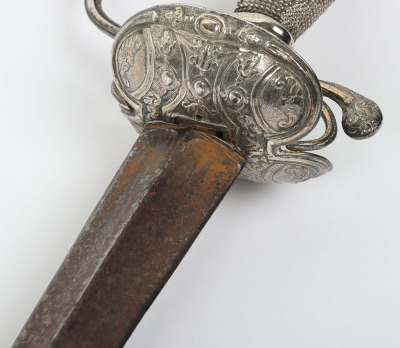 Continental silver mounted smallsword c.1760 - 5