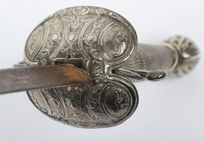 Continental silver mounted smallsword c.1760 - 8