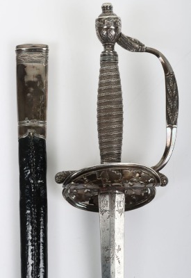 Continental silver hilted dress sword c.1840 - 4