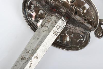 Continental silver hilted dress sword c.1840 - 11