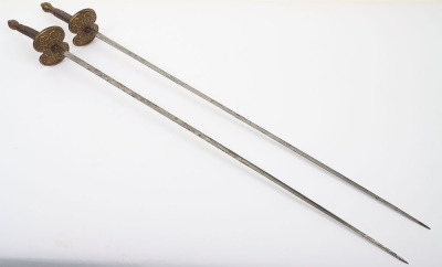 Scarce pair of fencing foils - 2