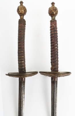 Scarce pair of fencing foils - 3
